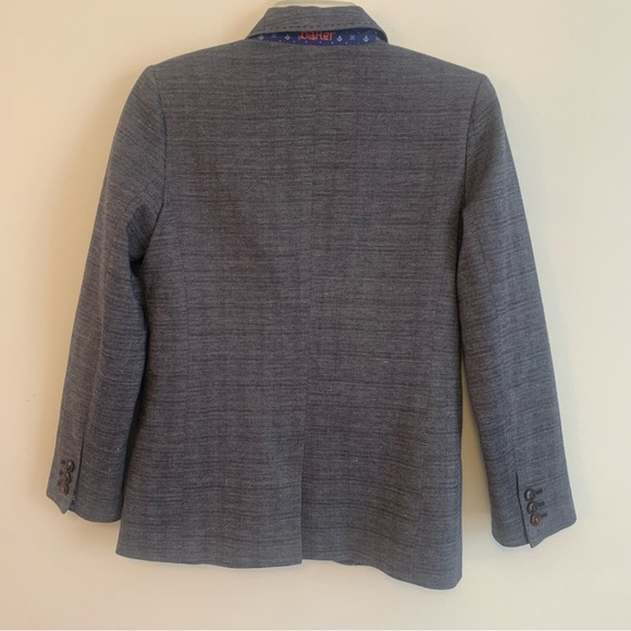 Baker by Ted Baker Anchor Sail Theme Herringbone Blazer Jacket - Picture 12 of 15